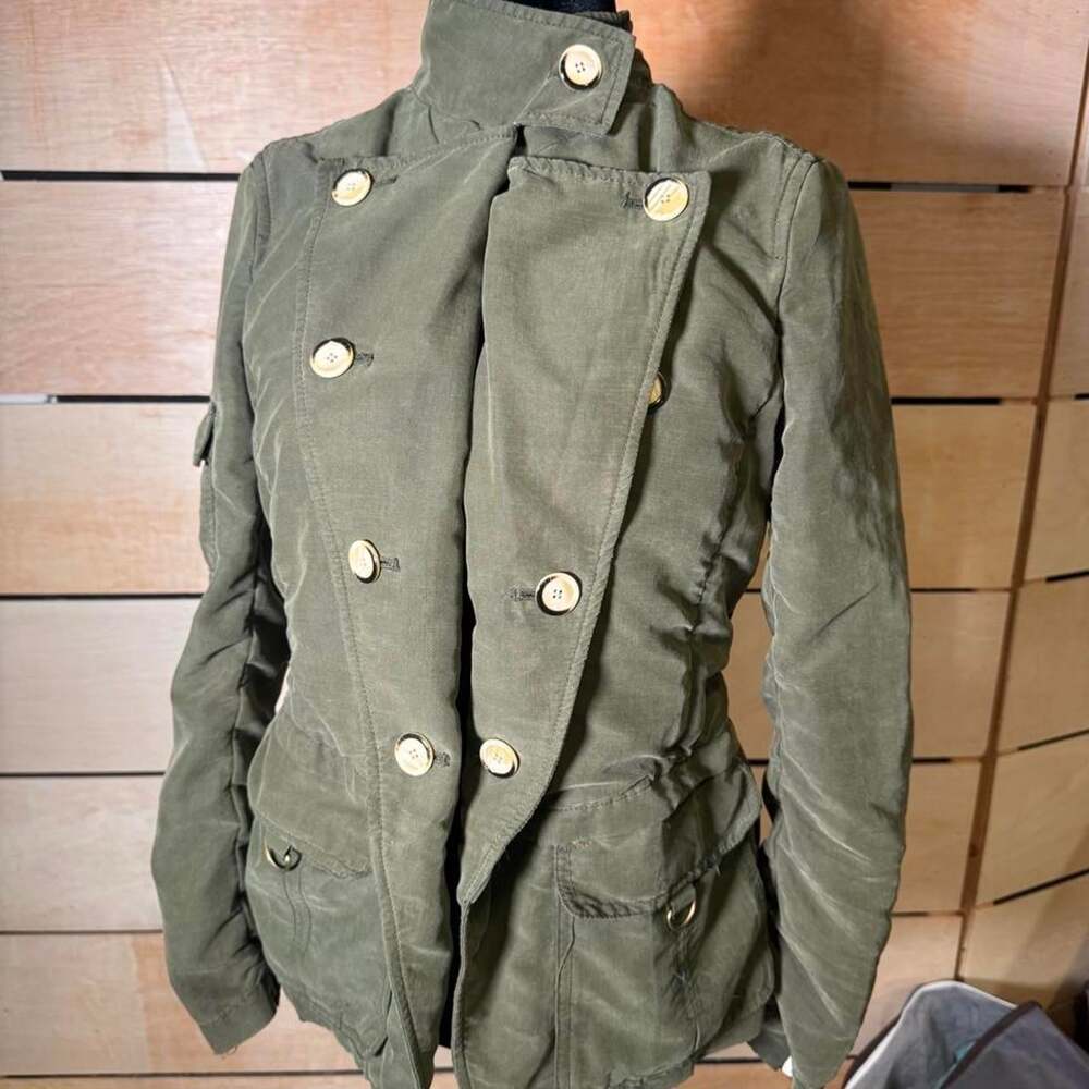 Anthropologie Women's Khaki and Green Jacket